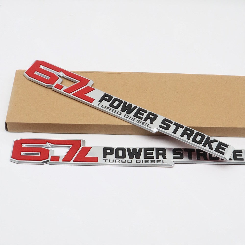 DOOR EMBLEM 6.7L POWER STROKE TURBO DIESEL FOR SUPER-DUTY 250 350 450