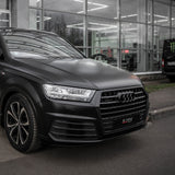 17-25 Audi Q7 SQ7 Gloss Black Front Grille Rings Badge Sign Logo Emblem Decorate