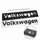 Universal Matte Black Rear Liftgate Badge Sport Volkswagen Letter Emblem For VW