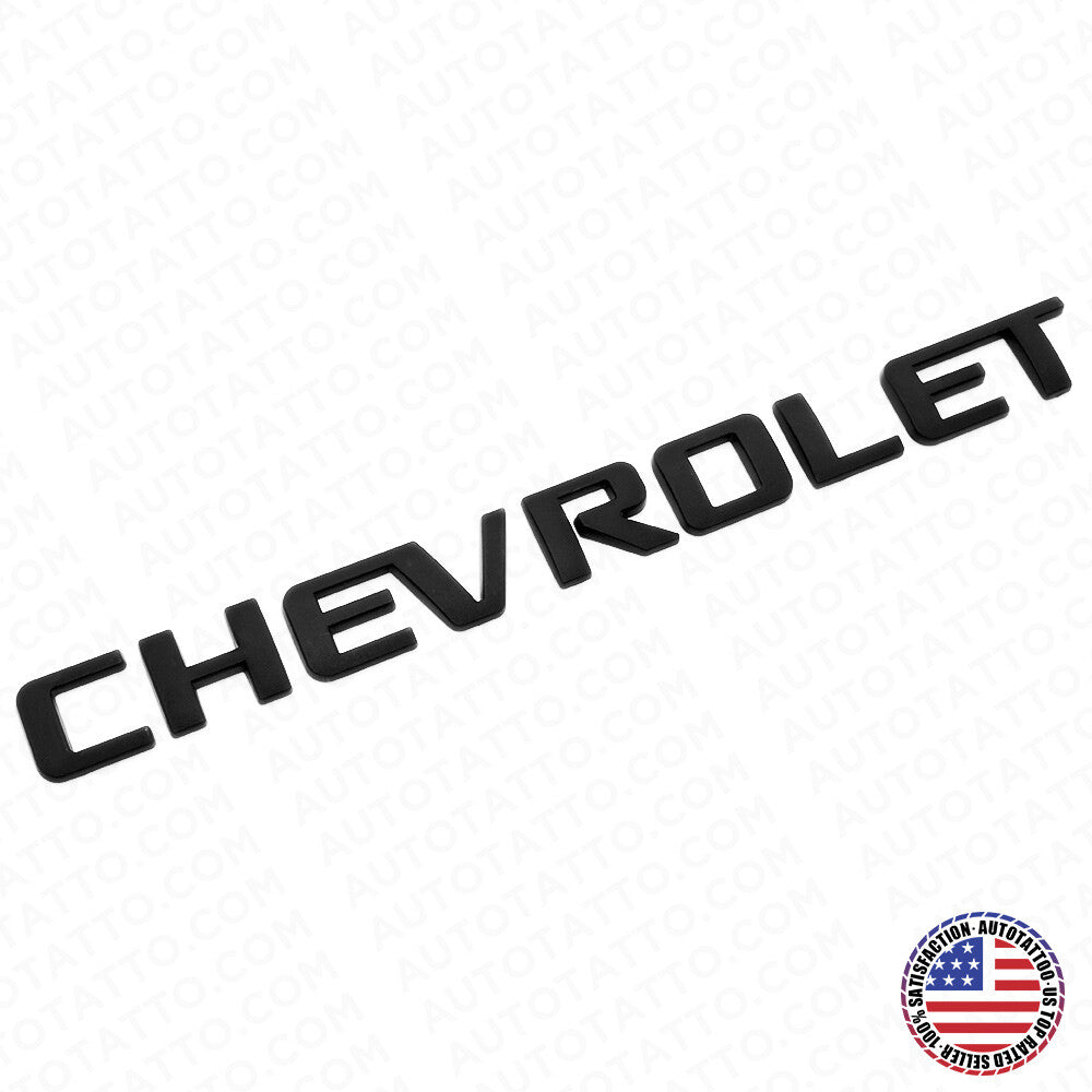 For Chevy Chevrolet Rear Lifgate Letter Badge Nameplate Logo Emblem Black Sport