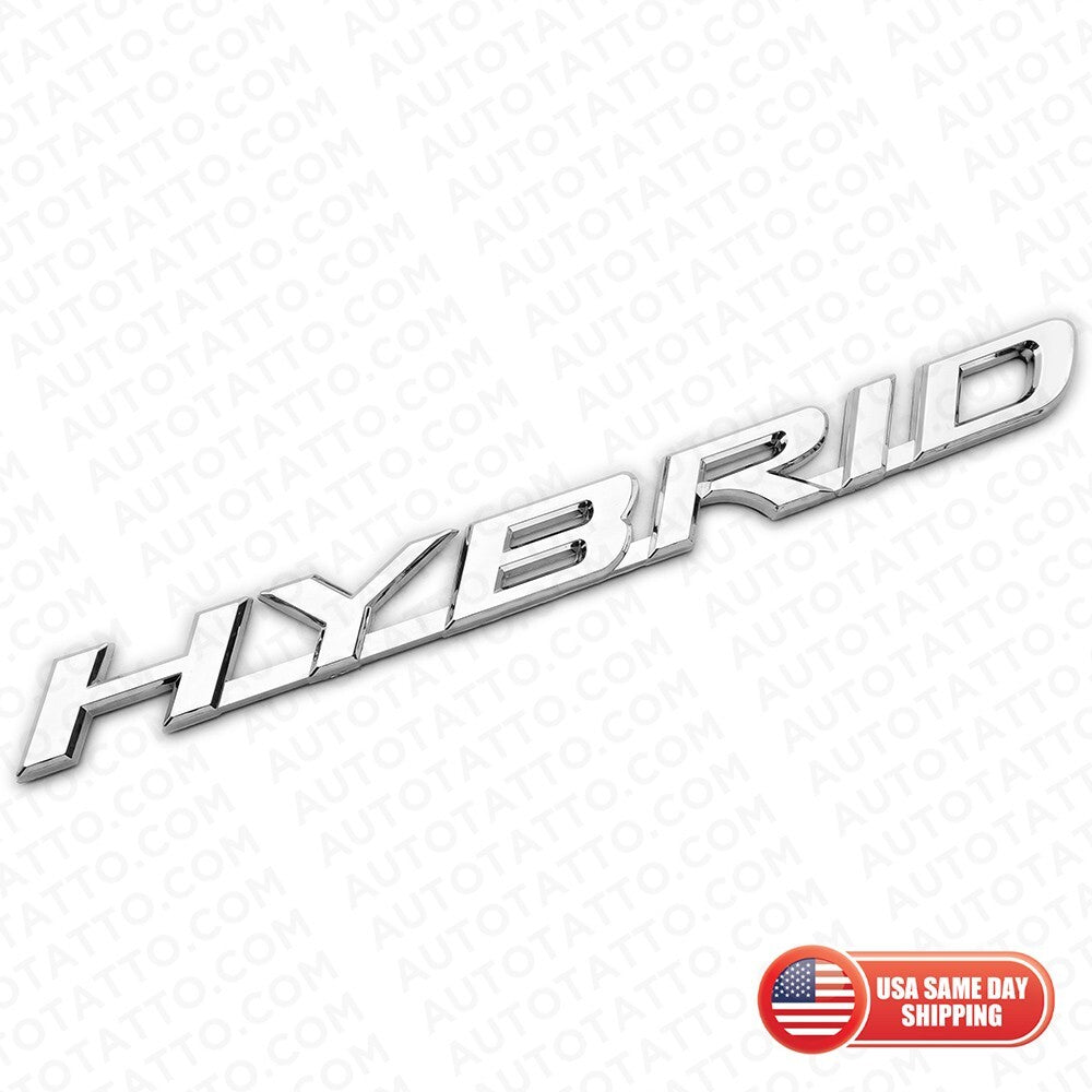 Lexus 15-21 "HYBRID" Rear Door NX 300 300H Nameplate Letter Badge Emblem Chrome