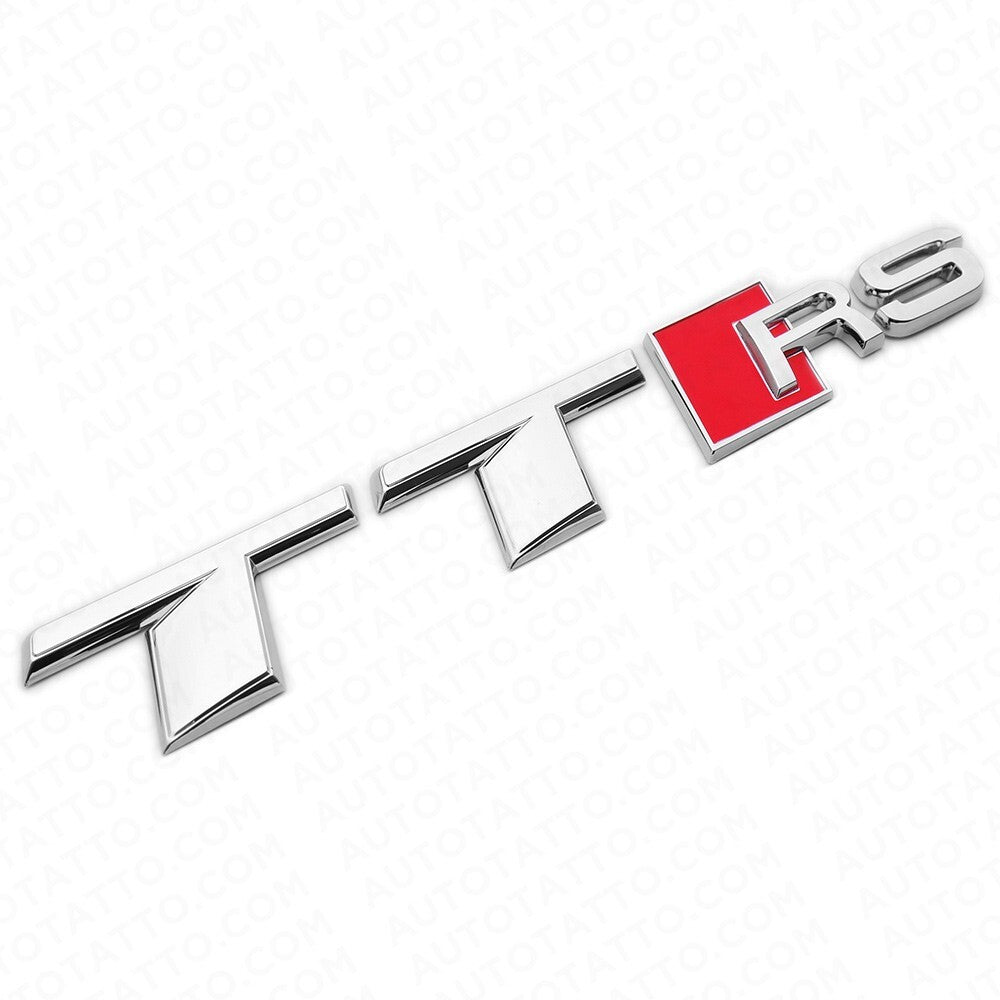 Audi TT RS Rear Letter Tail Nameplate Trunk Emblem Badge Sport Sline Chrome