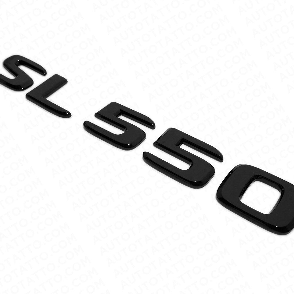 17-21 Mercedes SL 550 Letter Emblem Trunk Lid Logo Badge AMG Sport Gloss Black