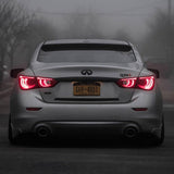 For Infiniti Q50S Rear Trunk Letter Badge Emblem Nameplate Sport Gloss Black