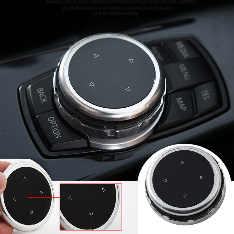Decoration Replace Small Multimedia Knob Cover iDrive Button for BMW F10 F20 F30