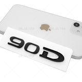 Tesla Rear Liftgate Lid Model 90D Nameplate Logo Badge Emblem Sport Gloss Black