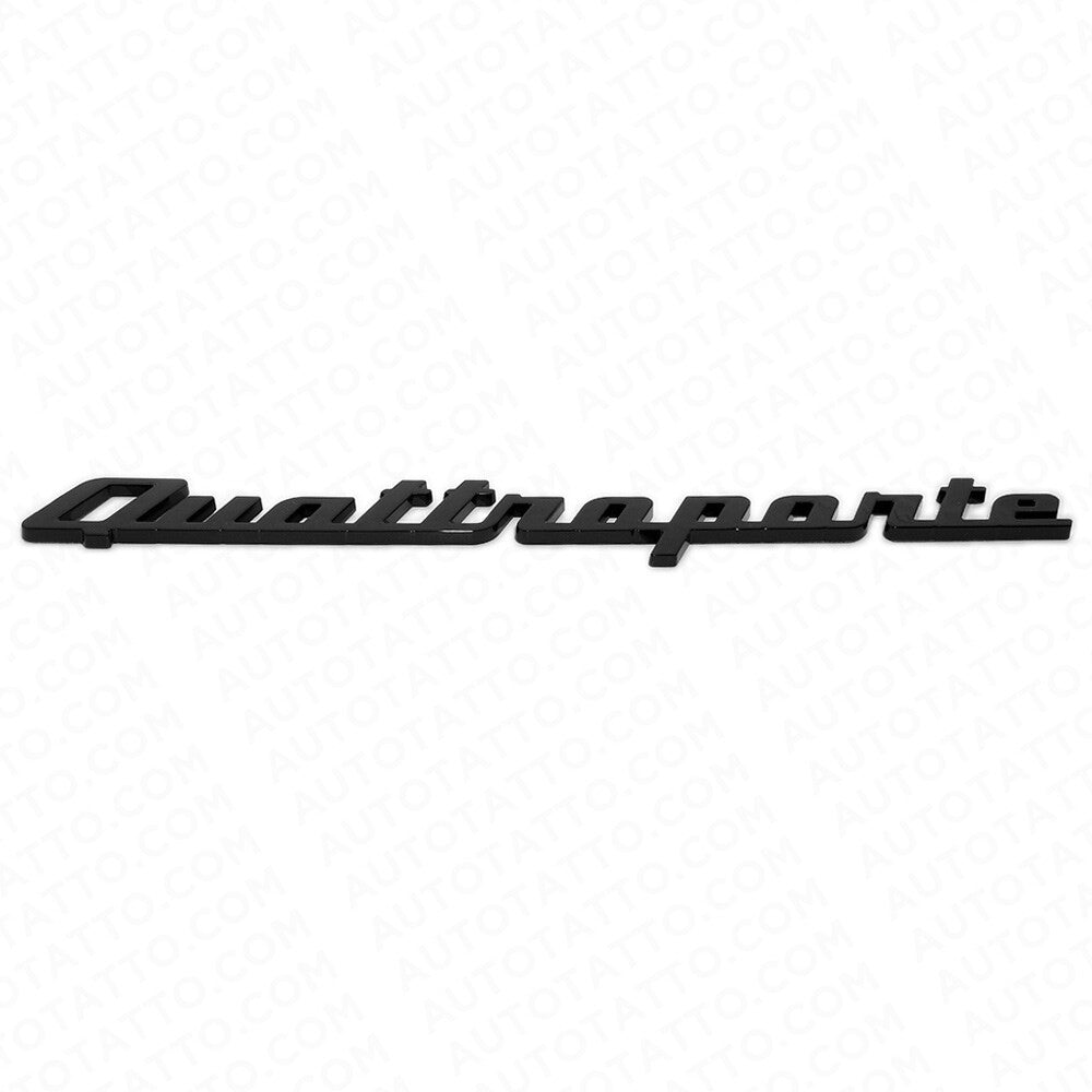 For Maserati Quattroporte Black Trunk Lid Nameplate Logo Emblem Badges Sport