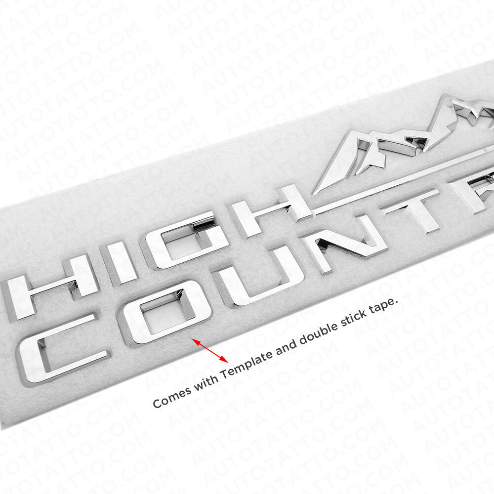 19-21 OEM Chrome Tahoe Silverado High Country Fender Letter Logo Emblem Badge