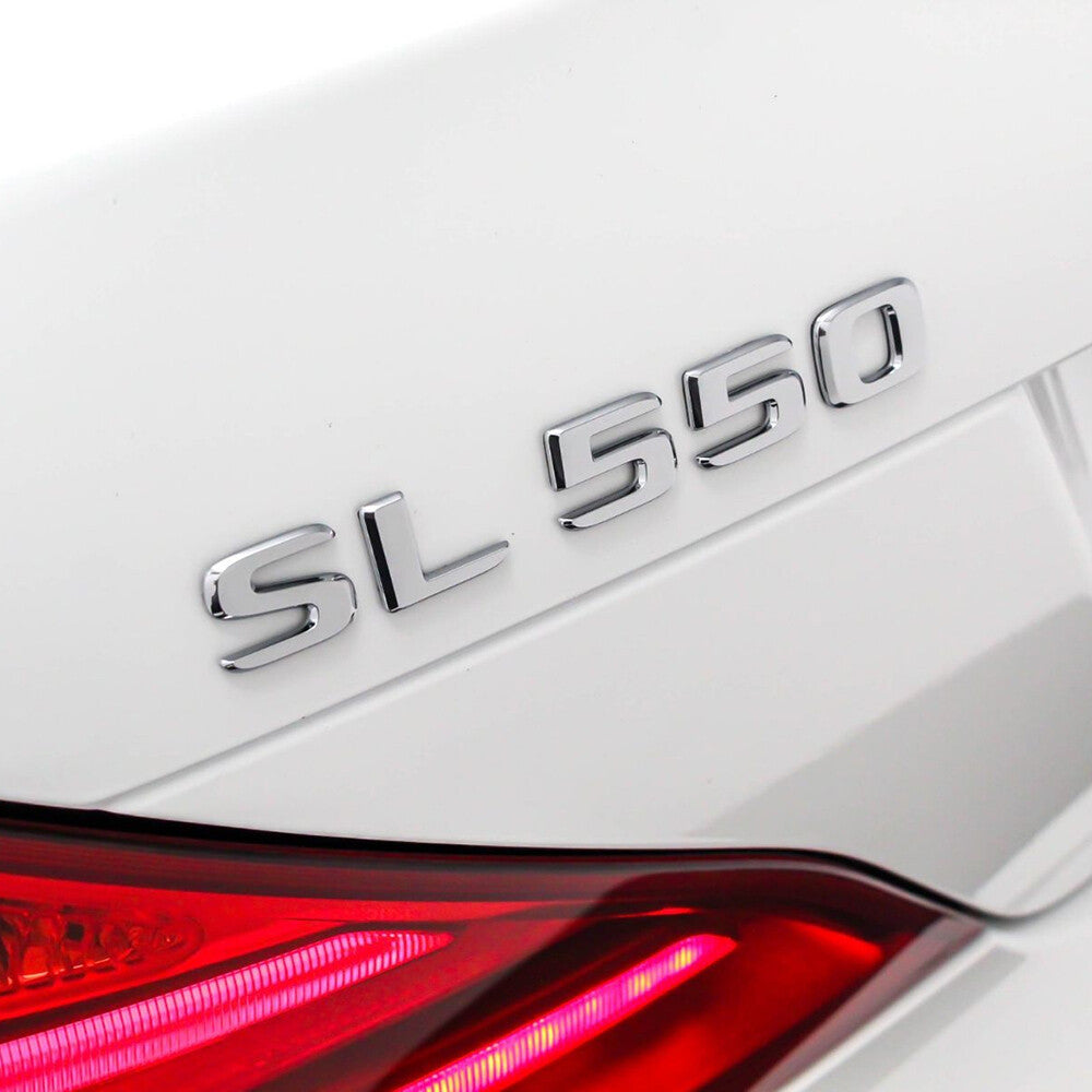 For 17-21 Mercedes SL 550 Letter Emblem Trunk Lid Logo Badge AMG Sport Chrome