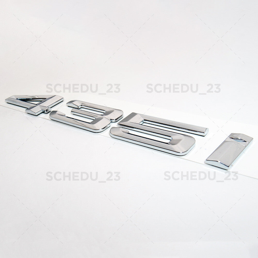 BMW 435i 4 Series Chrome Car Trunk Lid Nameplate Emblem Badge M Performance