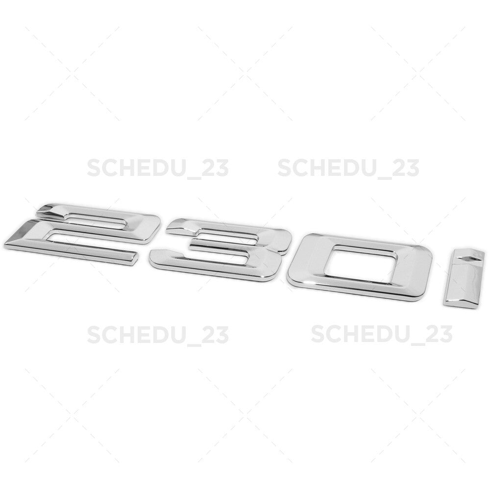 17-21 BMW 230i Trunk Lid Letter Emblem Badge M Power Performance Sport Chrome