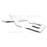 18-24 Chrome X3 Rear Trunk Liftgate Nameplate Letter Emblem Badge /M Sport