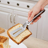 304 Stainles Steel Food Steak Flipping Spatula Tong Clip Kitchen Cooking Tool