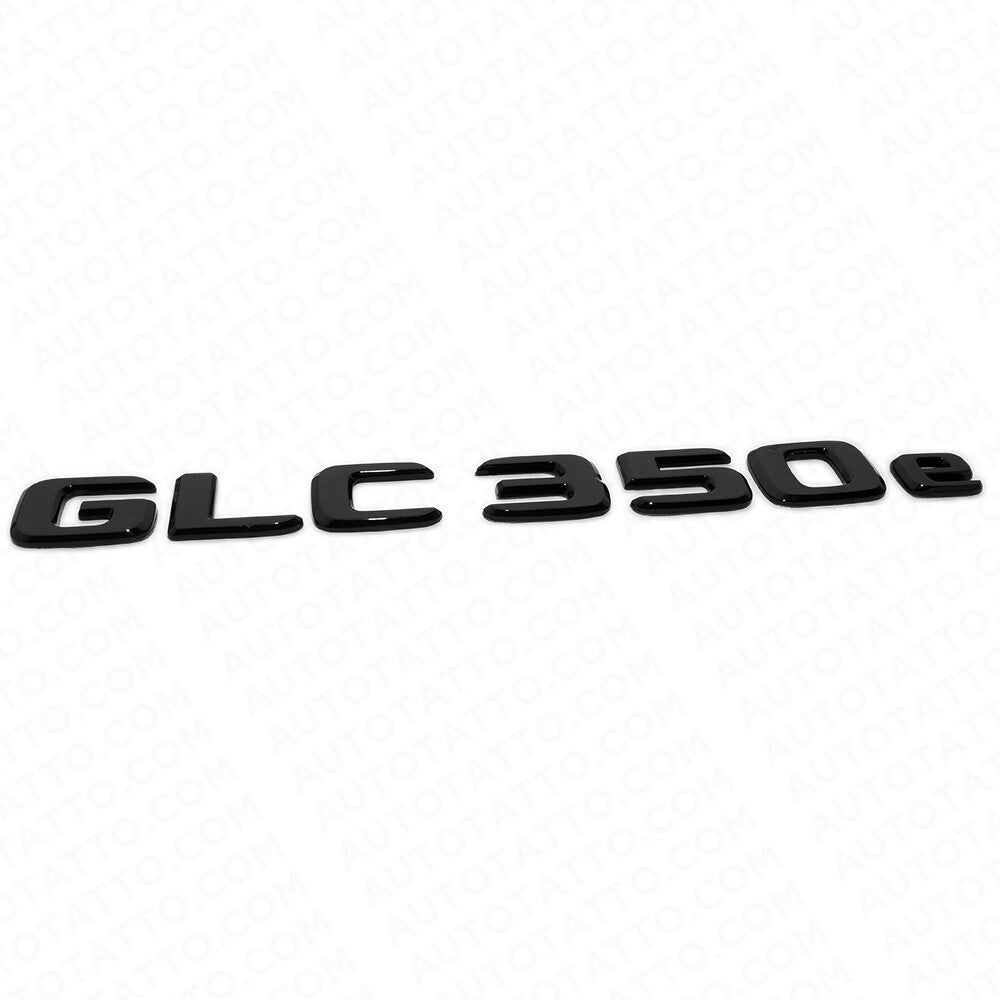 19-21 Mercedes-Benz GLC 350e Letter Emblem Liftgate Badge AMG Sport Gloss Black