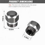 4pcs Universal Car Tire Wheel Valve Stem Caps Hex Design Dust Cover Accessories