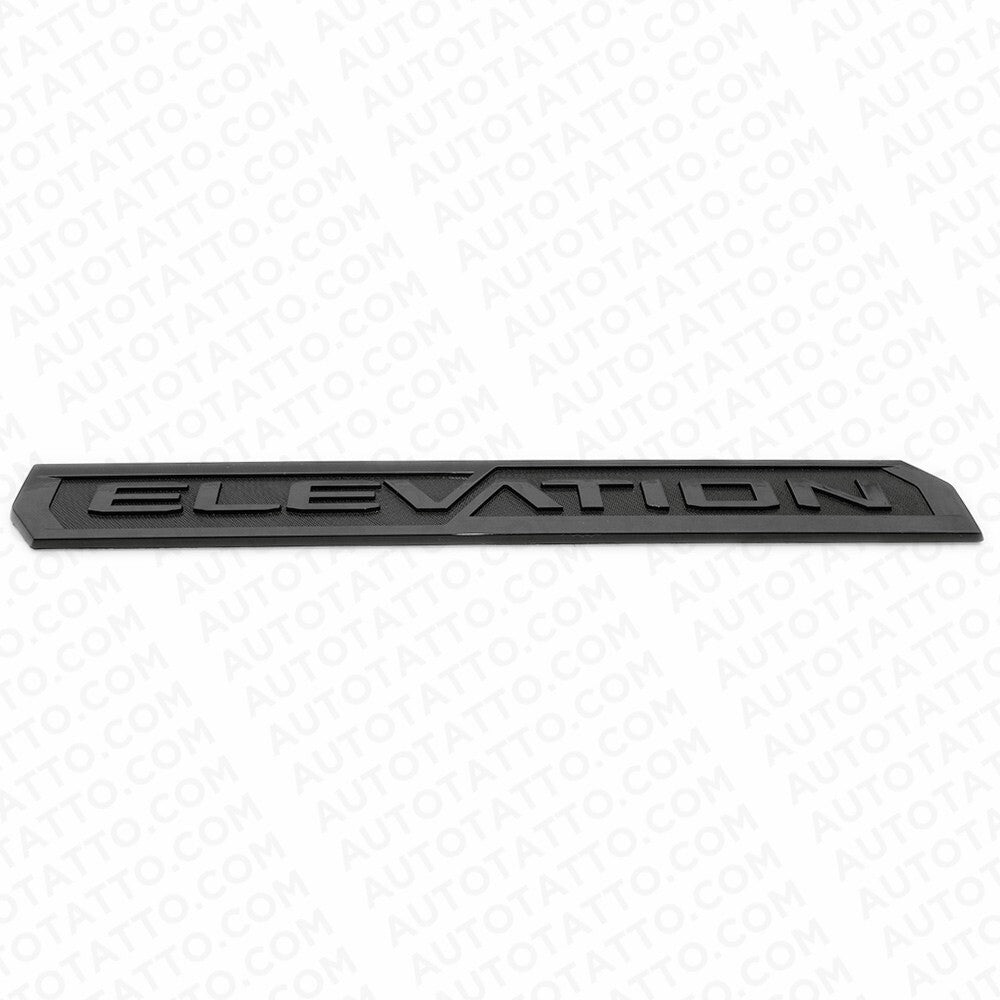 3pcs 19-23 GMC Sierra Elevation Front Door Tailgate Nameplate Emblem Gloss Black