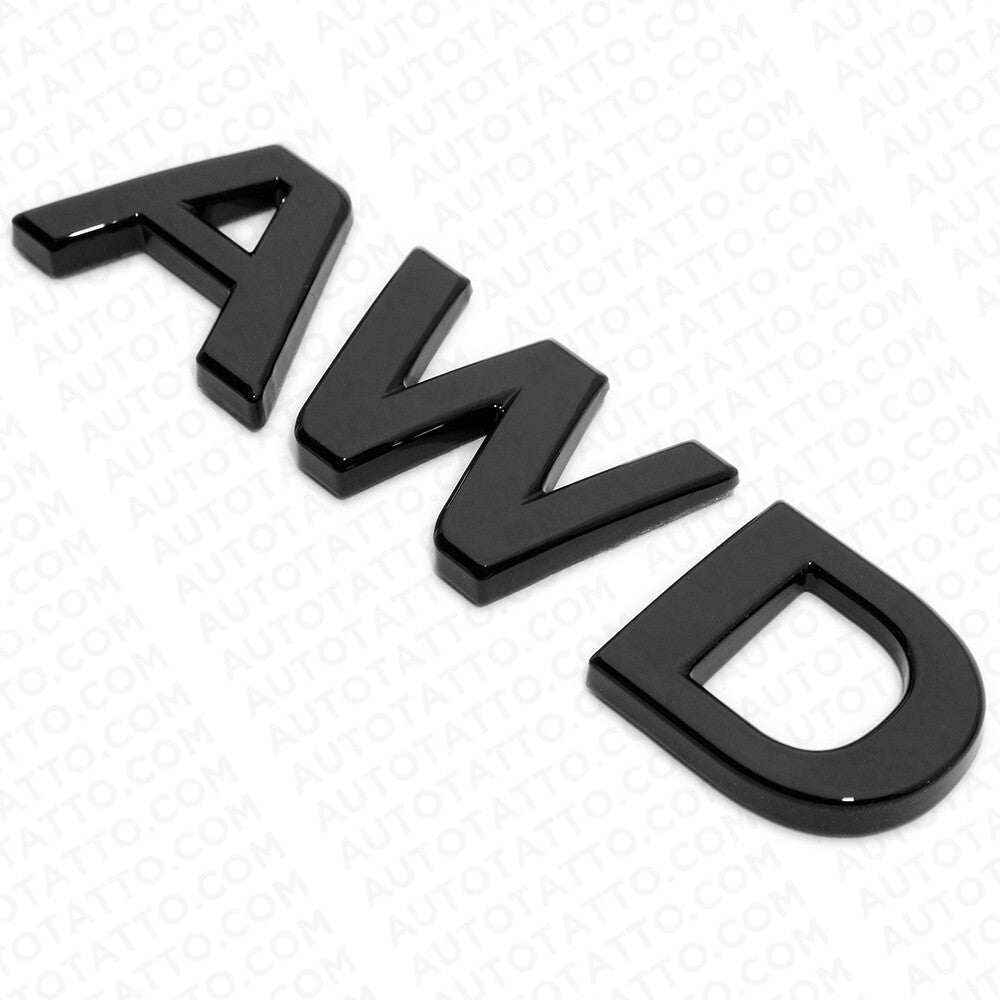 For Infiniti AWD Rear Liftgate Badge Emblem Nameplate Gloss Black