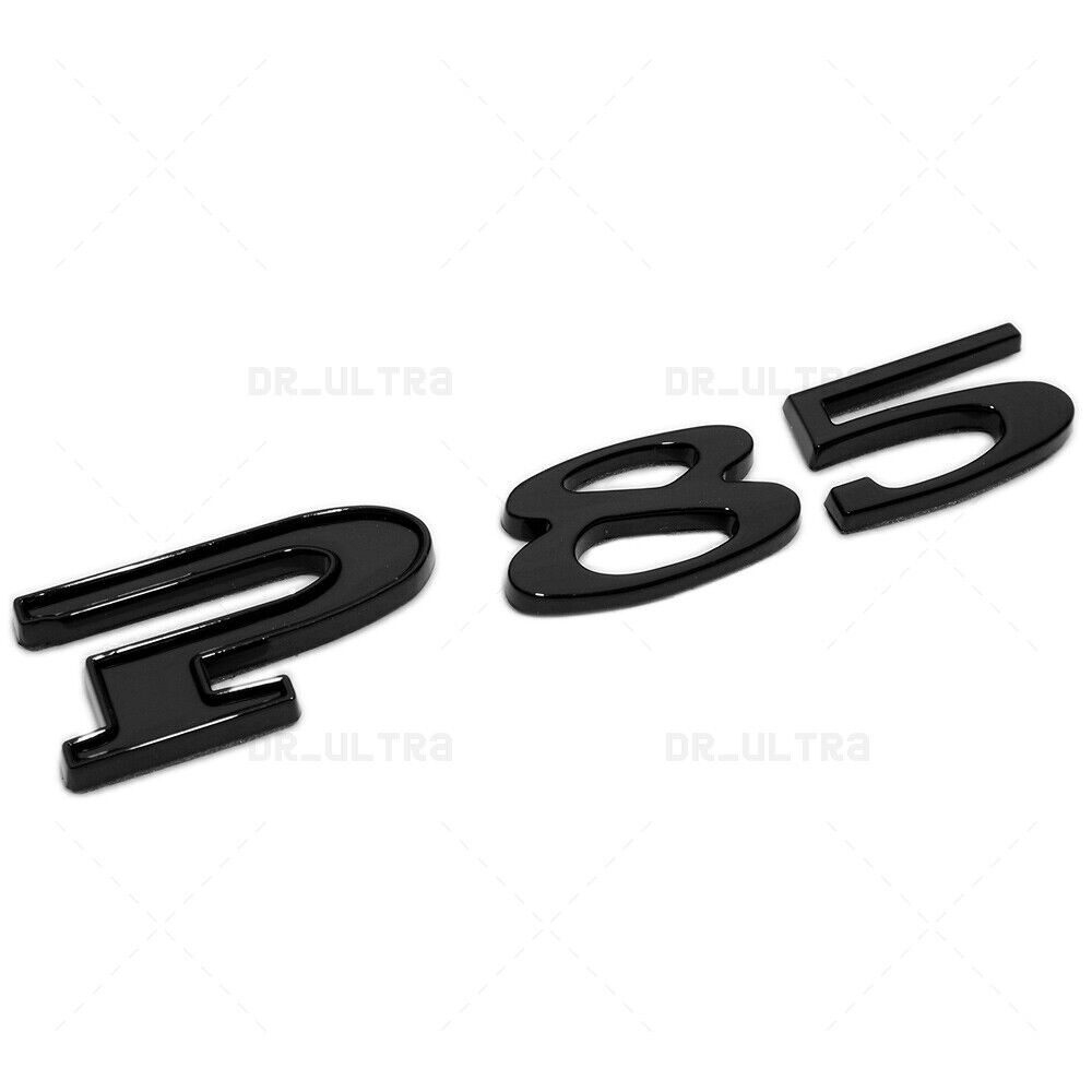 Tesla Rear Liftgate Lid Model P85 Nameplate Logo Badge Emblem Sport Gloss Black