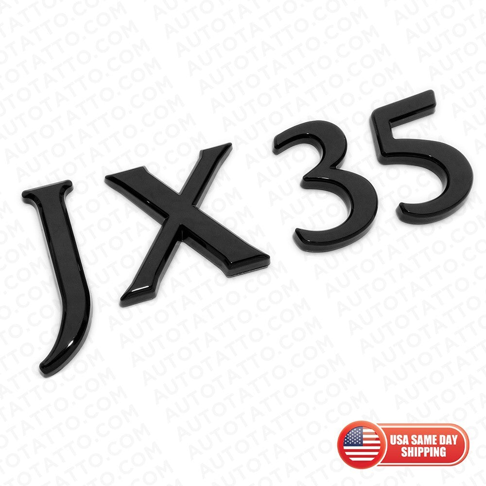 For Infiniti JX35 Rear Trunk Logo Letter Badge Emblem Nameplate Gloss Black