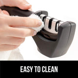 3-Stage Knife Sharpener Repair Restore Polish Blades And 1 Glove For Kitchen