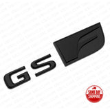 Lexus Trunk Lid Gloss Black GS F Letter Logo Badge 3D Decal Sport Emblem F-Sport