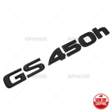 Lexus Rear Trunk Matte Black GS 450h Letter Logo Badge Emblem Replace F-Sport