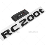 For Lexus Trunk Matte Black RC 200t Letter Logo Badge Emblem Car Replace F-Sport