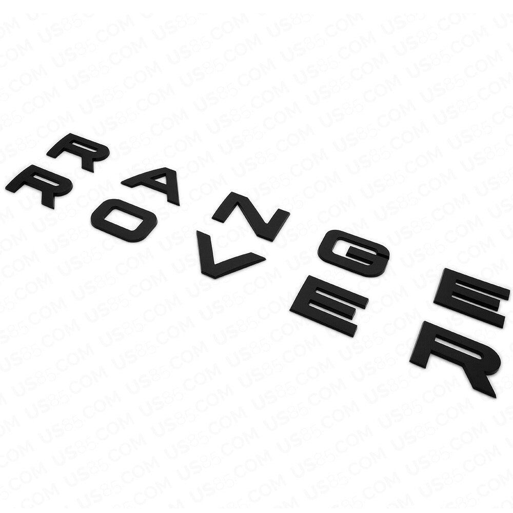 For Range Rover Front Hood Logo OEM Emblem Letters Badge Sport Matte Black SVR
