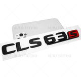 17+ Mercedes CLS 63 S Letter Emblem Trunk Lid Logo Badge AMG Sport Black Red