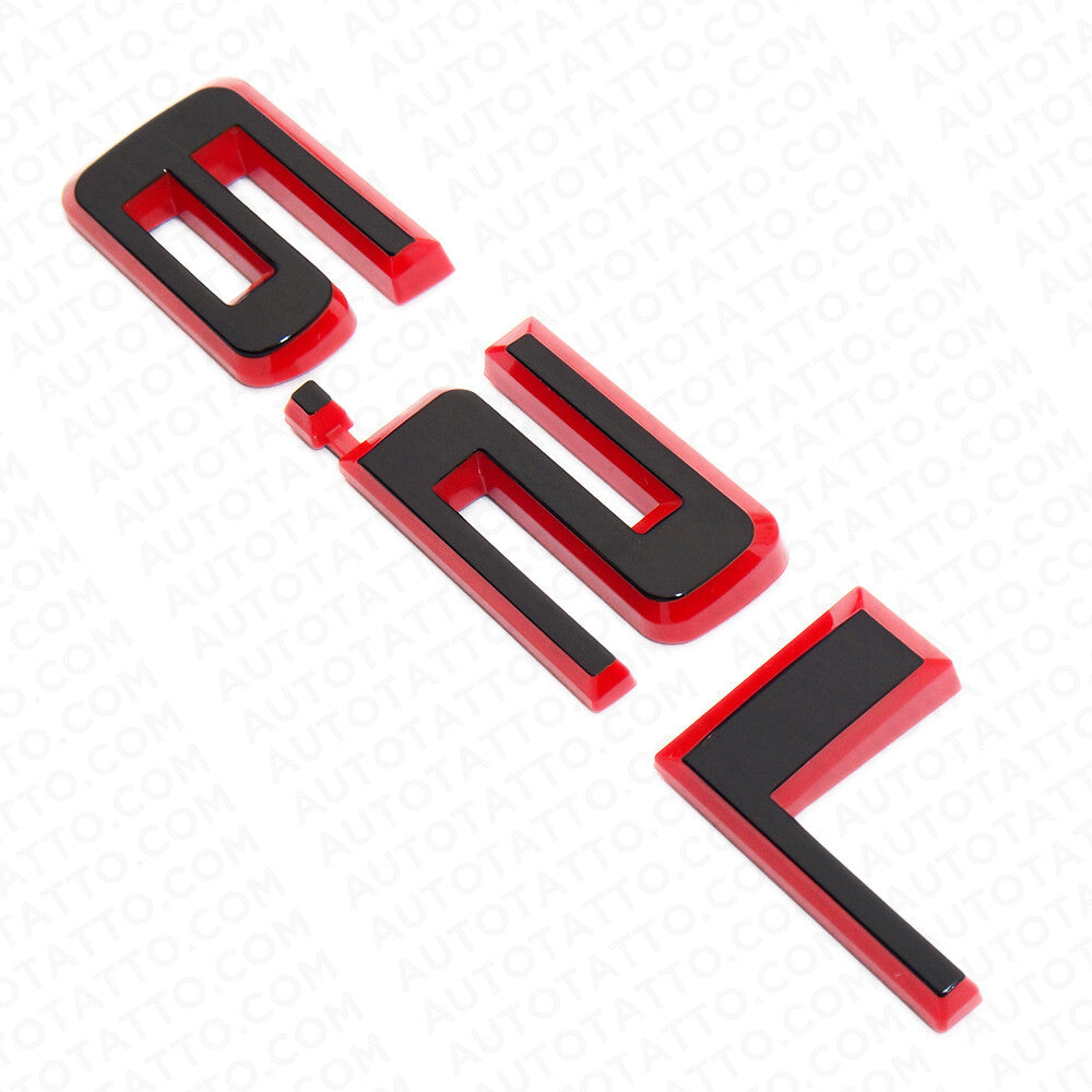 Chevy Silverado 6.2L Redline Hood Letter Logo Emblem Badge Z71 Blalck & Red