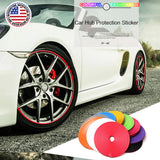 26FT Car Wheels Hub Rim Edge Protector Ring Tire Guard Sticker Rubber Strip Line