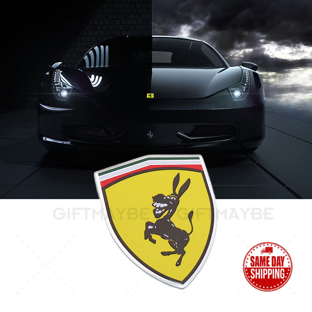 Universal 1x or 2x Fashion Aluminum Alloy Donkey Car Decal Sticker Decoration