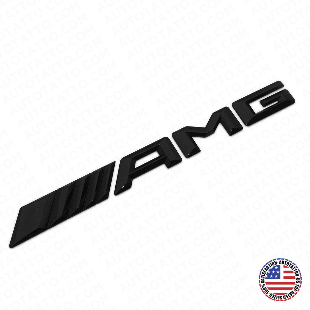 15-16 New AMG Rear Trunk Letter Emblem Logo Badge Decoration Sport Gloss Black