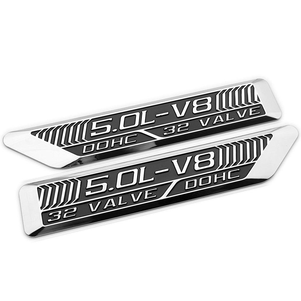 5.0L-V8 32 Valve DOHC Premium Custom Emblem S550 Coyote Soler Performance Badge