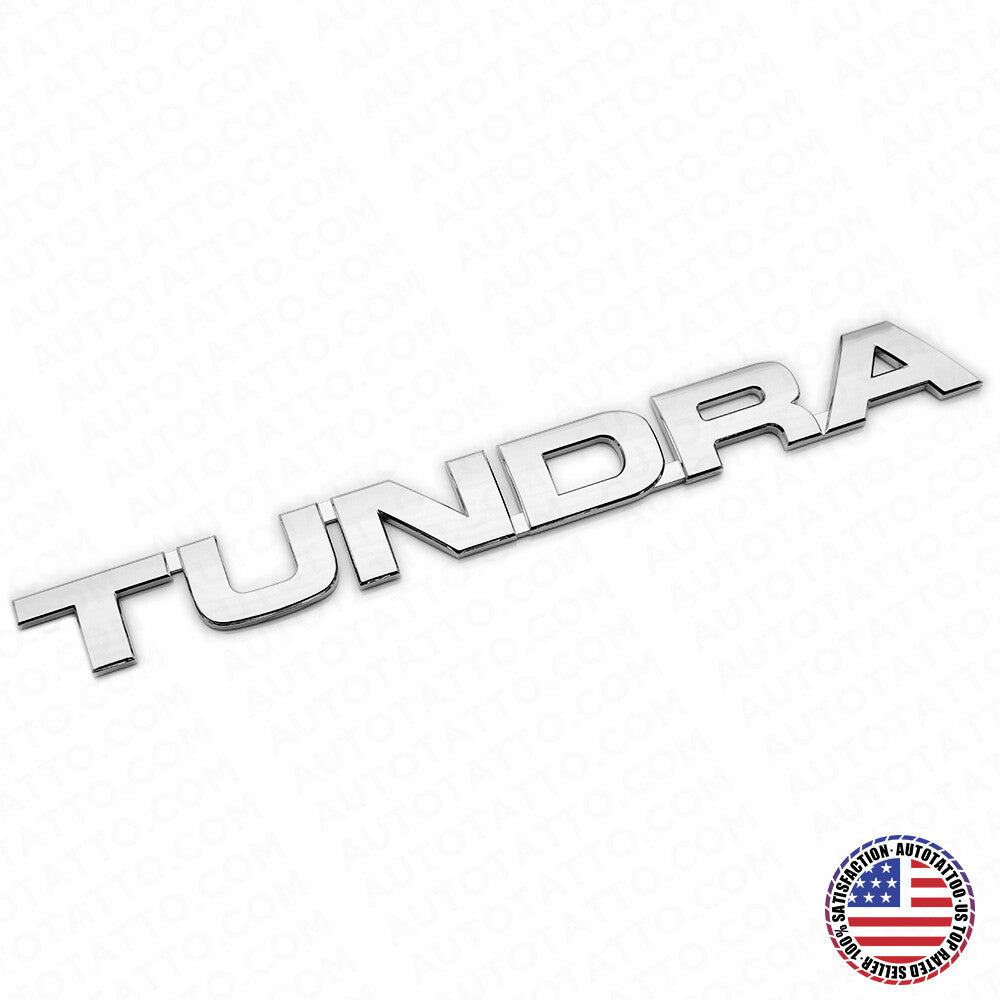 07-14 OEM Chrome Tundra Letter Side Door Tailgate Nameplate Emblem Badge Logo