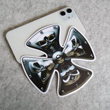 Cool Maltese Cross Skull 3D Sticker Decal Car Van Truck Liftgate Window Decorate