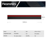 Carbon Fiber Car Hood Racing Sticker Stripe Decal For BMW Performance Sport