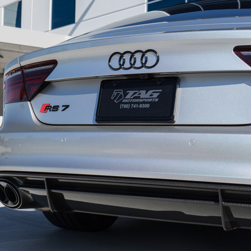 12-18 Audi A7 S7 RS7 Rear Liftgate Trunk Sign Logo Ring Badge Emblem Gloss Black