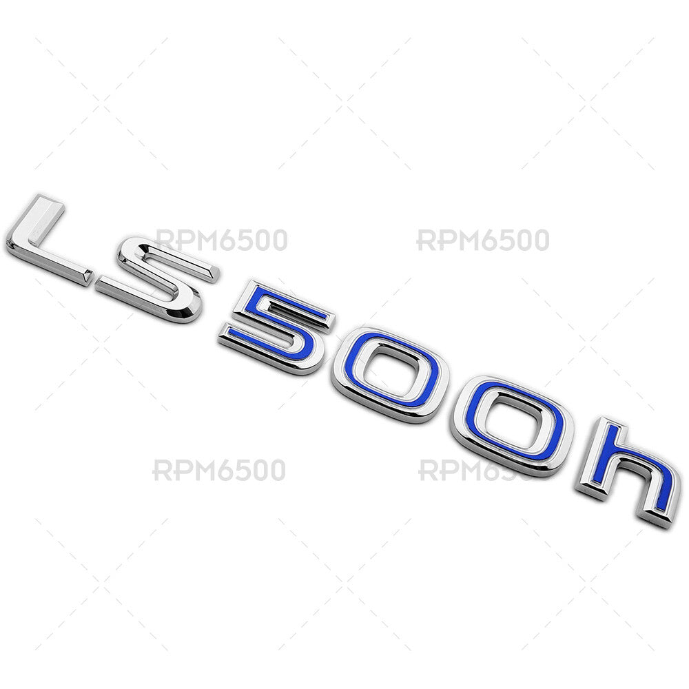 For Lexus Rear Turnk Lid Chrome LS 500h Letter Logo Badge Emblem Car Replace
