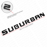 2x For Chevy Suburban Door Liftgate Nameplates Letter 3D Badge Emblem LTZ Black