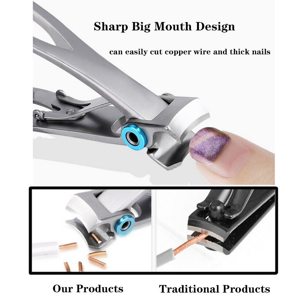 16mm Super Wide Stainless Steel Nail Clipper Extra Large Thick Nail Cutter Tool