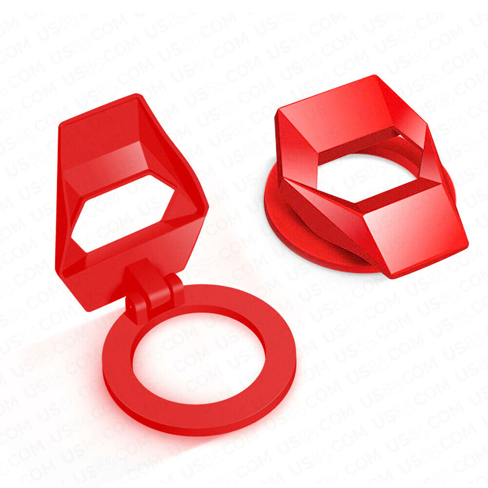 Universal Car One-Button Engine Start Stop Button Protect Cover Decoration Red