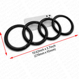 08-20 A3 S3 A4 S4 A5 S5 S RS Gloss Black Front Grille Rings Badge Logo Emblem