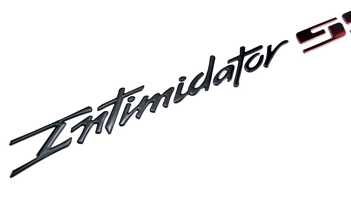 2Pc Intimidator SS Emblem Letters Badge 88980874 Black Red 17 INCH