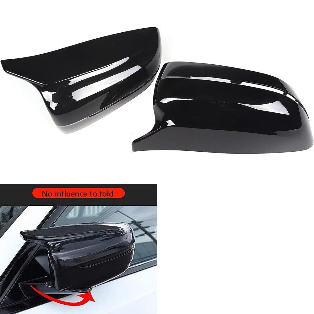 17-23 BMW G20 G30 G11 G12 M Style Gloss Black Replace Side Mirror Cover Cap