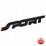 Universal Black SPORT Tailgate Adhesive Nameplate Badge Logo Emblem Limited