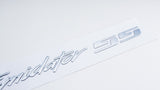 2Pc Intimidator SS Emblem Letters Badge 88980874 Silver  17 INCH