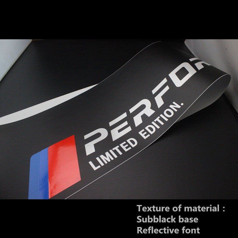 M Performance Sport Front Window Windshield Vinyl Banner Decal Sticker for BMW