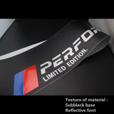 M Performance Sport Front Window Windshield Vinyl Banner Decal Sticker for BMW