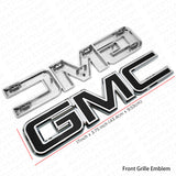 14-19 GMC Sierra Front Grille Letter Logo Emblem Adhesive Nameplate HD OEM Black